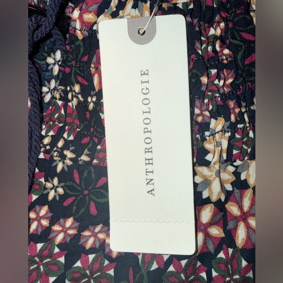 Anthropologie 11-1 Tyhlo Black and Red Geometric Floral Blouse - Picture 10 of 10